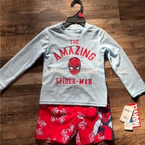 Marvel Spider-Man 2 piece Swimsuit NWT